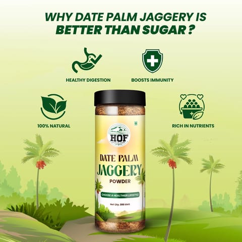 House Of Farms Natural Date Palm Jaggery Powder - 300 Grams