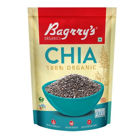 Bagrry's 100% Organic Chia Seeds (500 gms)