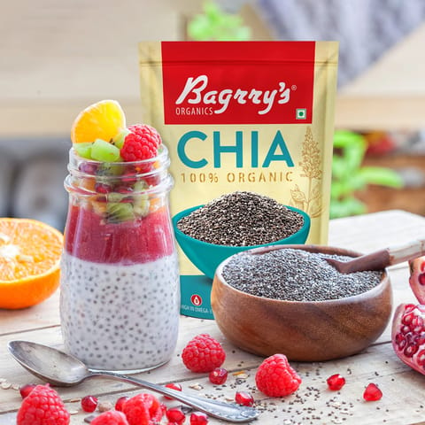 Bagrry's 100% Organic Chia Seeds (500 gms)