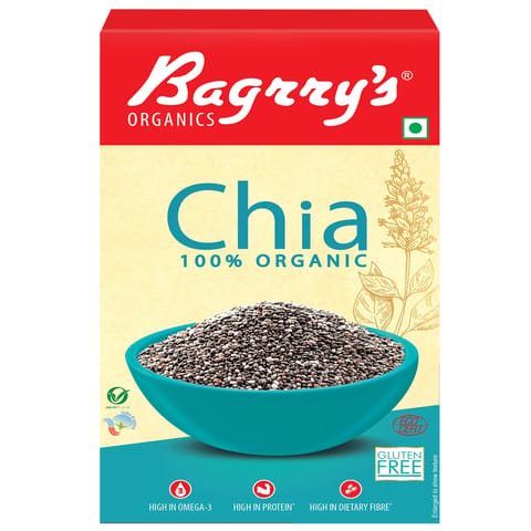 Bagrry's 100% Organic Chia Seeds (150 gms)