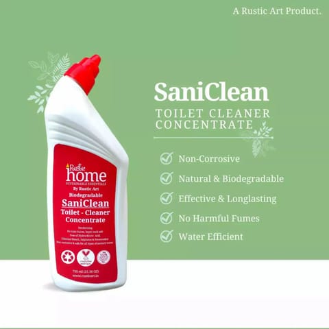 Rustic Art Home SaniClean Natural Toilet Cleaner Concentrate (750 ml)