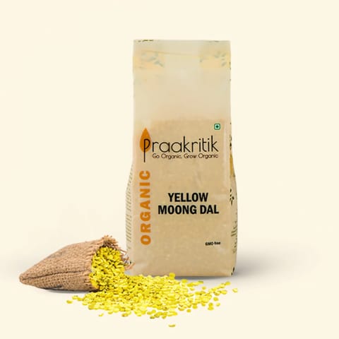 Praakritik Organic Yellow Moong Dal 500 gms