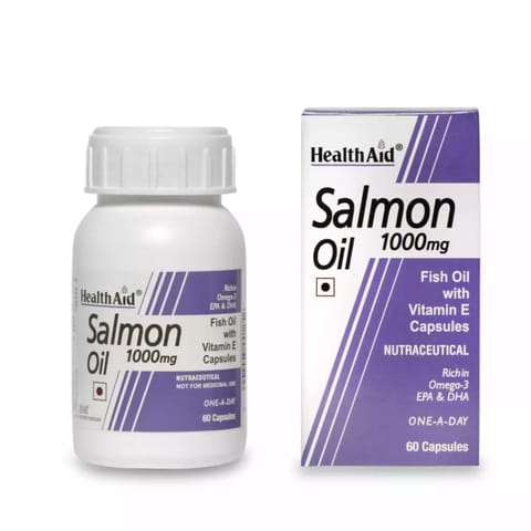 HealthAid Salmon Oil 1000mg  (60 Capsules)