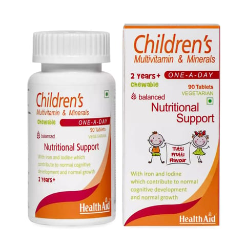 HealthAid Children's MultiVitamins & Minerals  - 90 Chewable Tablets