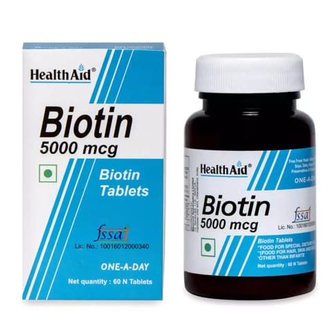 HealthAid Biotin 5000?g  (60 tablets)