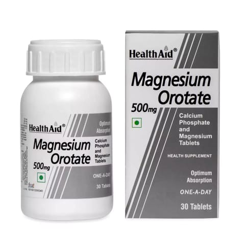 HealthAid Magnesium Orotate 500mg  (30 Tablets)