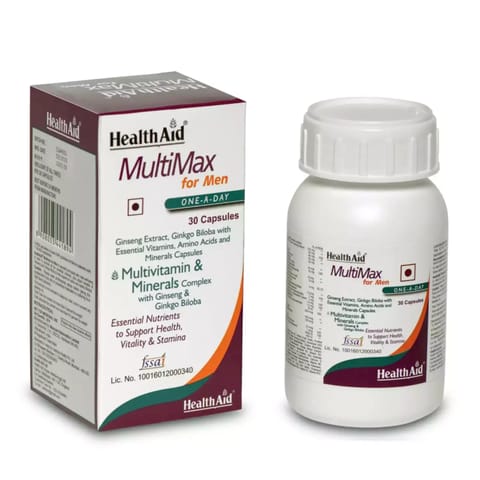 HealthAid MultiMax for Men - Multivitamins for Men (30 Softgel)
