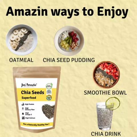 Jus Amazin Organic Chia Seeds 250g