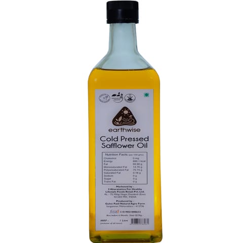 Earthwise Cold Pressed Safflower Oil 1L
