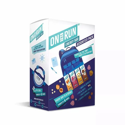 On The Run Assorted Energy Bars (Pack of 6X30g)