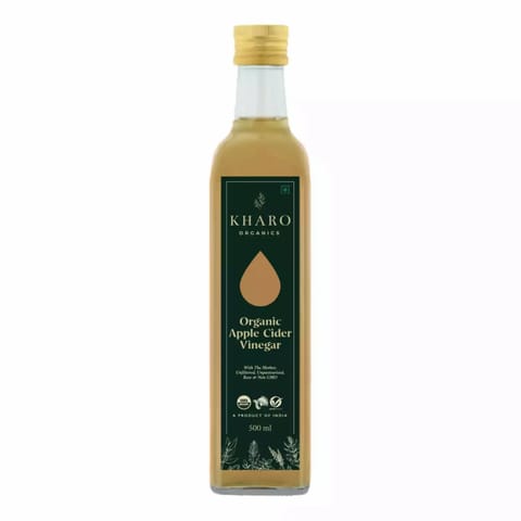 Kharo Organics | Organic Apple Cider Vinegar(with The Mother), 500ml