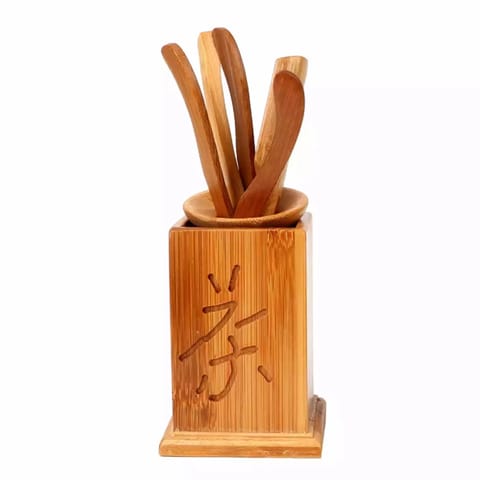 Radhikas Fine Teas and Whatnots Oriental Bamboo Tea Spoon Set - The Essential Tool for Tea