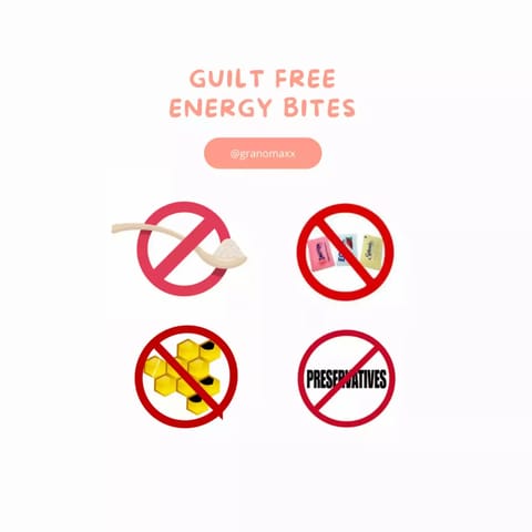 Granomaxx Guilt Free Energy Bites | All In One - 4 Flavors | 300g