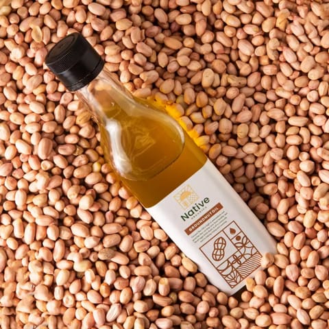 Native Organica Cold Pressed Ground Nut Oil  1000 gm