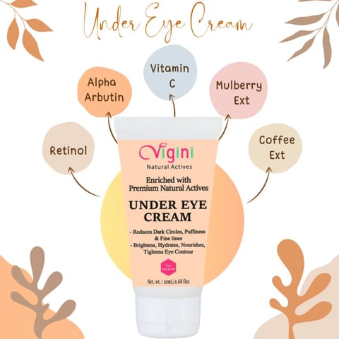Vigini Under Eye Lift Dark Circle Wrinkles Puffiness Removal Gel Cream Radiant Boosting Men Women