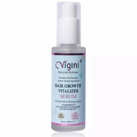 Vigini 26% Actives 3% Redensyl Hair Care Growth Regrowth Vitalizer Revitalizer Serum Men Women 30ml