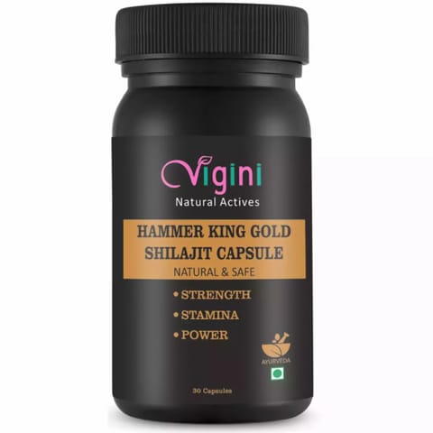 Vigini Hammer King Gold Shilajit Increase Stamina Testosterone Strength Performance Booster