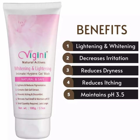 Vigini Intimate Whitening & Lightening Hygiene Gel  Wash women 100 gms