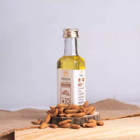 Native Organica Organic  Wood Pressed Organic  Almond Oil  100 gm