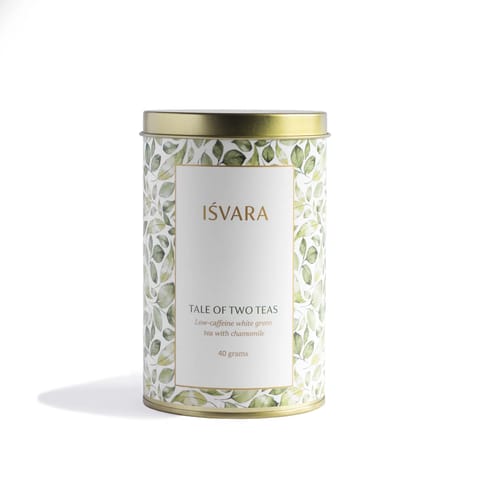 Isvara Tale of Two Teas | Green White Tea and Chamomile Blend 30 servings | 40 grams