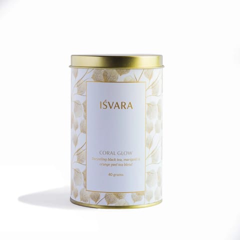 Isvara Coral Glow | Marigold Black Tea for Good Skin 30 Servings 40 grams