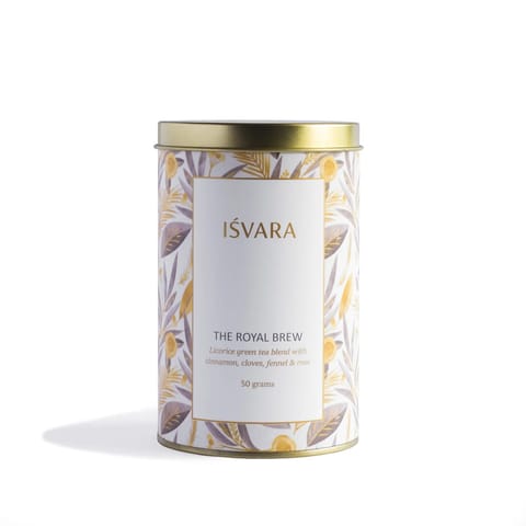 Isvara The Royal Brew | Spiced Green Tea With Rose (30 Servings, 50 gms)