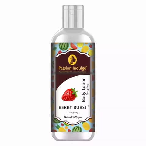 Passion Indulge Berry Burst Body Lotion with Strawberry | Natural & Vegan (Buy 1 Get 1 Free)