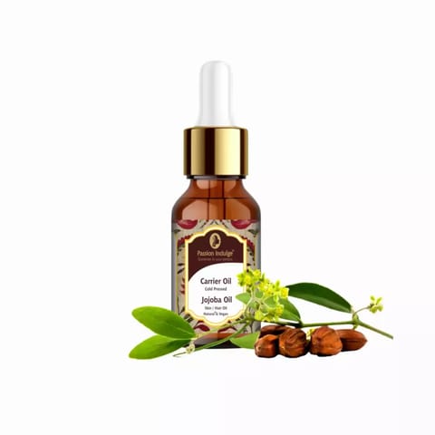 Passion Indulge Natural Jojoba Carrier Oil for Skin/Hair | Cold Pressed - 10ml