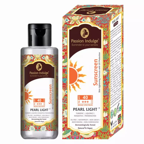 Pearl Light Skin Brightening Sunscreen With Spf 40 UV Protection - 100gm