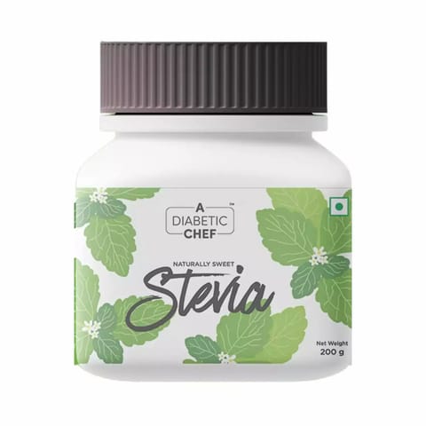 A Diabetic Chef Sugarfree Stevia Powder Natural Stevia Sweetener Made From Stevia Leaves 200 gms