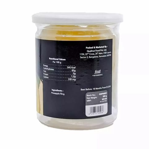 Qualinut Gourmet Dried Pineapple Rings (250 gms)