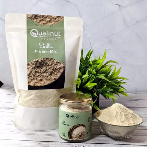 Qualinut Gourmet Healthy Sattu Protein Mix (500 G)