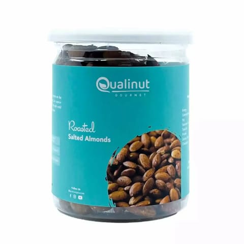 Qualinut Gourmet Healthy And Crunchy Roasted Salted Almonds (250 Gms)