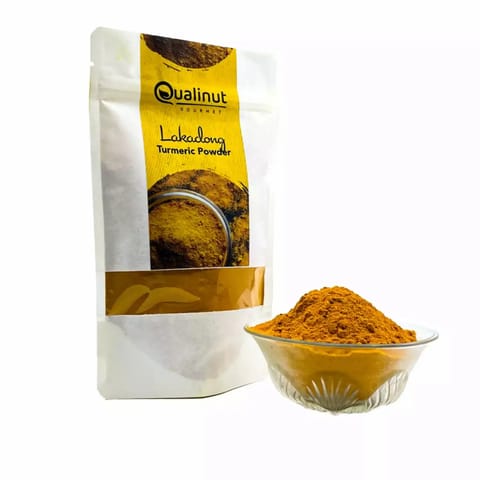 Qualinut Gourmet Lakadong Turmeric Powder | Pack of Two | 100 Gm