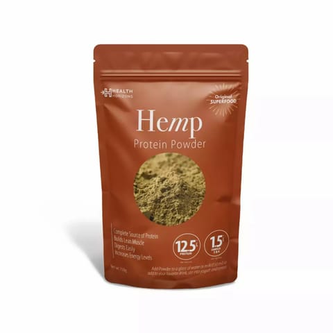 Health Horizons Hemp Protein Powder Earthly Flavor keto Friendly Omega 3 and 6 Build Lean Muscle150g