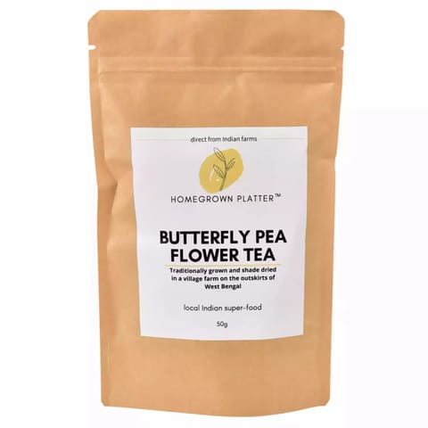 Homegrown Platter Butterfly Pea Flowers for Herbal Blue Tea 50g