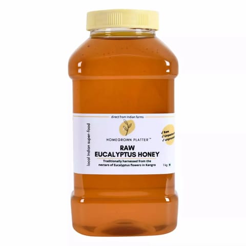 Homegrown Platter Raw Eucalyptus Honey 1Kg