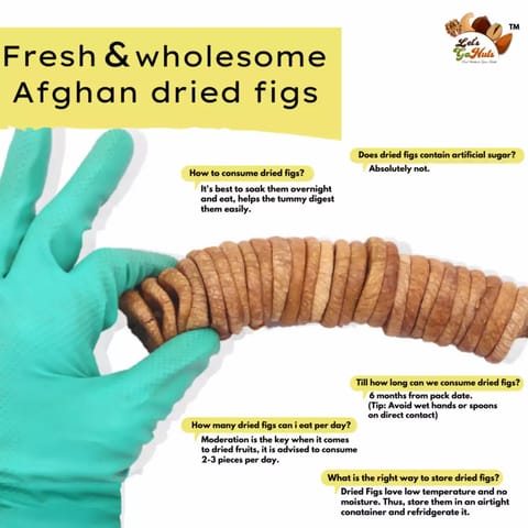 Lets GoNuts Fresh and Pulpy Dried Figs (500 gms)