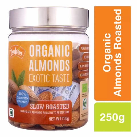 Truefarm Foods Organic Roasted Almonds 250gm