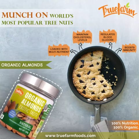 Truefarm Foods Organic Natural Almonds 250gm