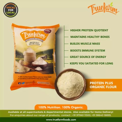 Truefarm Foods Organic Protein Plus Flour 1kg