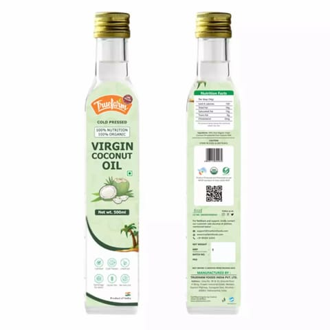 Truefarm Foods Organic Virgin Coconut Oil 500ml