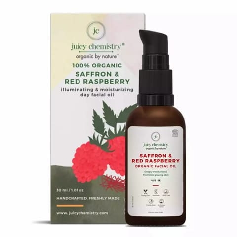 Juicy Chemistry Saffron & Red Raspberry ?Organic Facial Oil-10ml