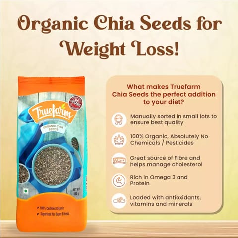 Truefarm Foods Organic Chia Seeds 250gm