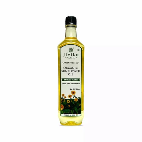 Jivika Organic Cold Presseed Sunflower Oil 1ltr