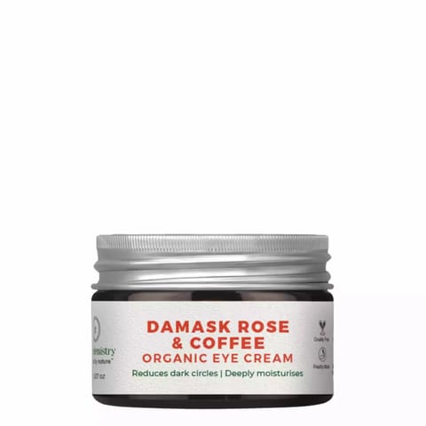 Juicy Chemistry Damask Rose & Coffee Organic Eye Cream-For Dark Circle & Fine lines - 5gm/0.18oz