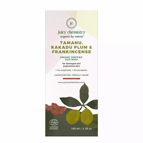 Juicy Chemistry Tamanu, Kakadu Plum & Frankincense Organic Face Wash  100 ml