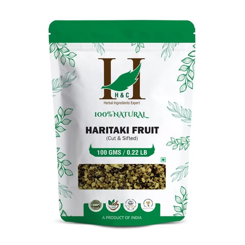 Haritaki Fruit Cut And Sifted Herbal Tea Ingredient 100gms Pack Of 2
