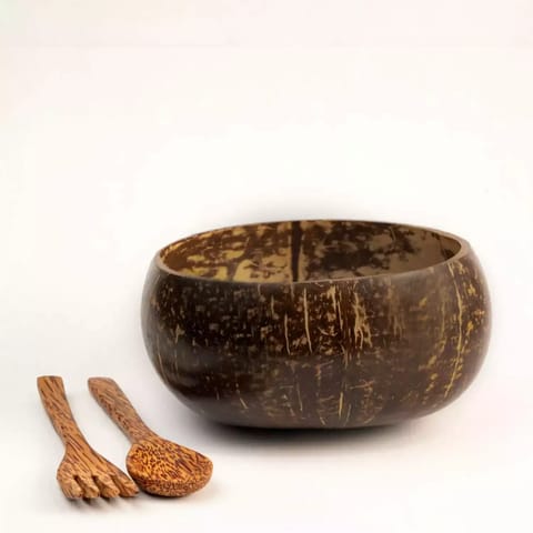 Thenga Artisan Jumbo Coconut Bowl 900ML 1 Bowl Brown