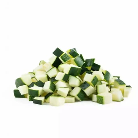 Pluckk Green Zucchini Diced 200 Gm